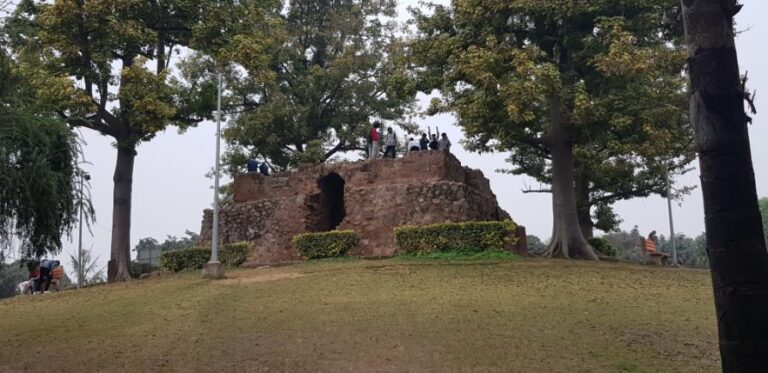 16th century forts at the Gulmohar Park - Hauz Khas. India, the most populated country on earth