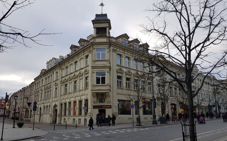 Gediminas Avenue’s beautiful buildings (The only country with its on scent - Lithuania)