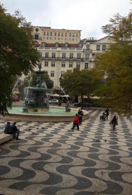 Beautiful Square downtown - Lisbon, Portugal. 23 cleanest cities worldwide