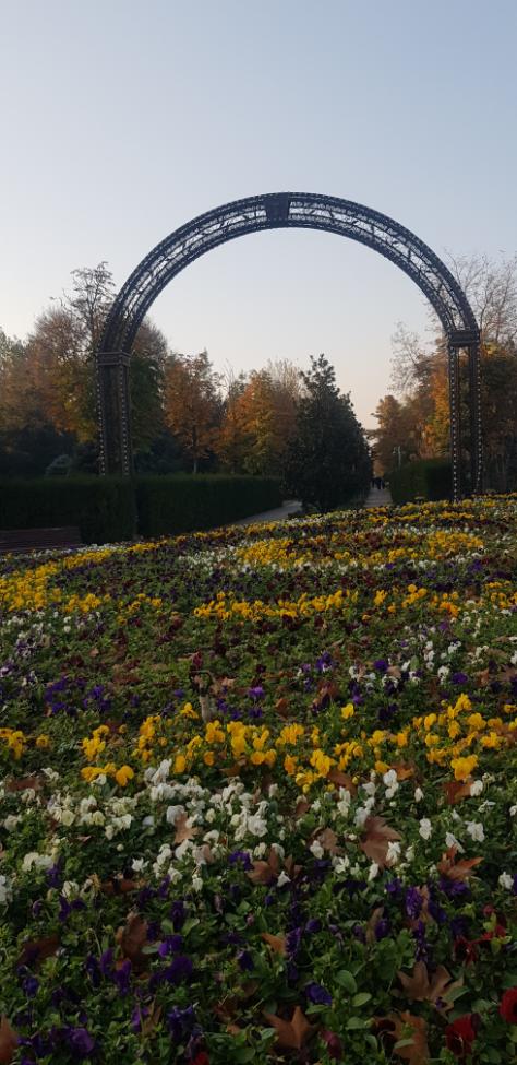 Gorgeous Rudaki Park. Tajikistan, the Smallest Country in Central Asia