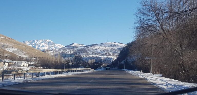 Approaching the Chimgon Mountains. Uzbekistan, the country in the heart of Central Asia