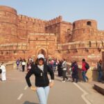 At Agra Fort - Agra. India, the most populated country on earth