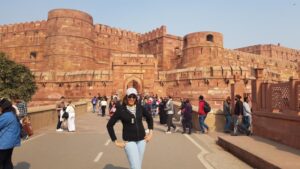 At Agra Fort - Agra. India, the most populated country on earth