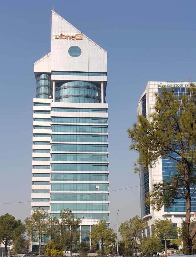 Buildings downtown Islamabad, Pakistan. Pakistan, home to the world’s youngest Nobel Laureate