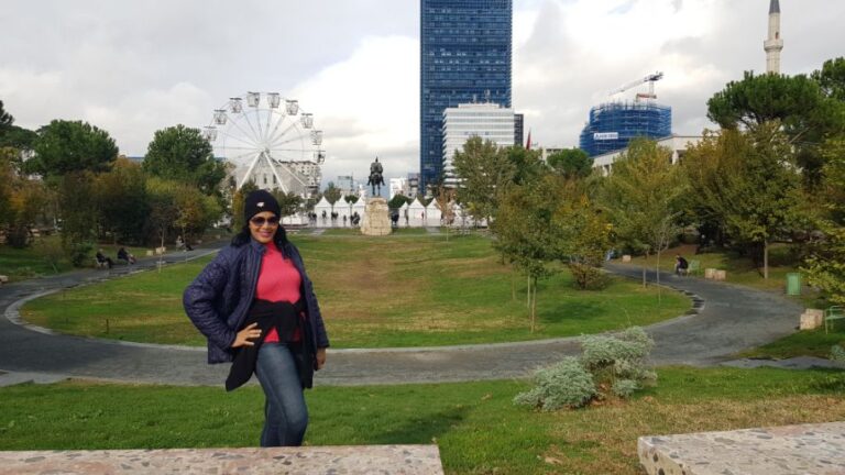 Coradexplorer at Skanderbeg Square. Albania is the most hospitable country in Europe