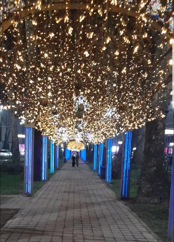 Dushanbe lights up at night Tajikistan, the Smallest Country in Central Asia