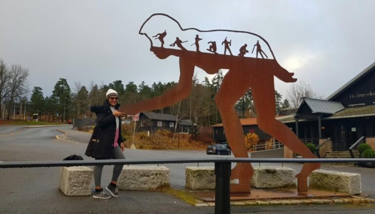 Figurine at the Holmenkollbakken Ski Resort - Norway. 50 safest countries around the world