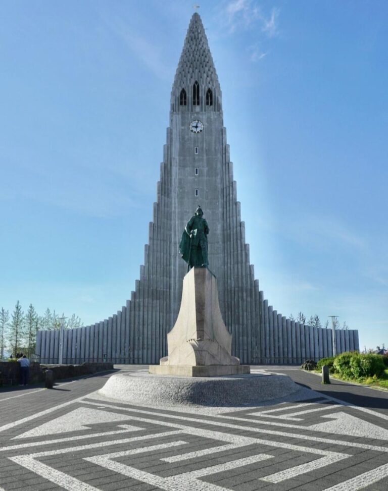 Hallgrimskirkja Cathedral - Iceland. 50 safest countries around the world