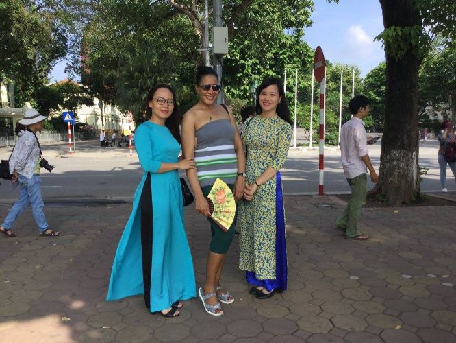 downtown Hanoi with the locals