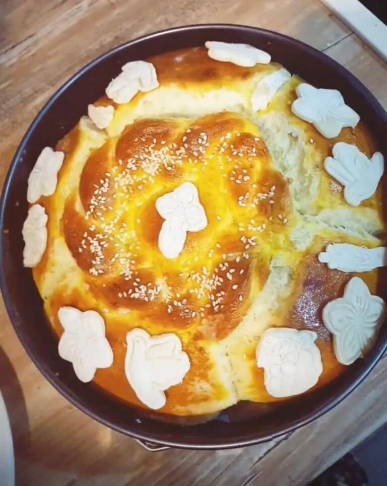 Maznik (traditional Christmas bread). North Macedonia - the birthplace of Mother Teresa