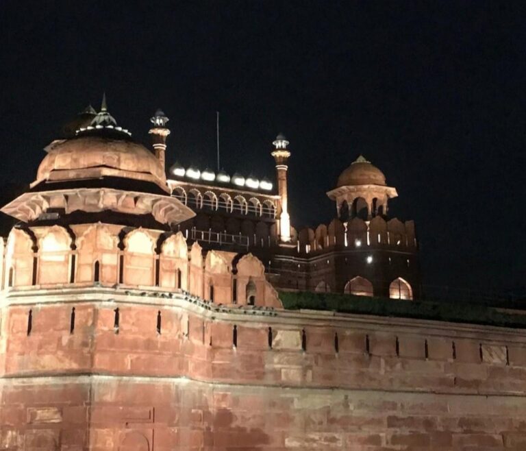 Red Fort (night). India, the most populated country on earth