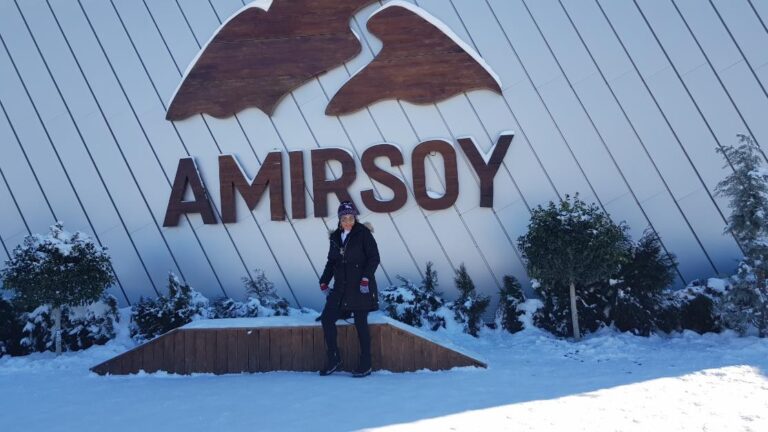 The Amirsoy Mountain Resort and ski slopes (the Swiss Alps of Asia). Uzbekistan, the country in the heart of Central Asia