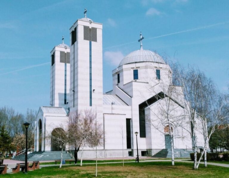 The Church of Holy Emperor Constatine and Empress Helen - Nis, Serbia. 15 cheapest countries to visit worldwide.