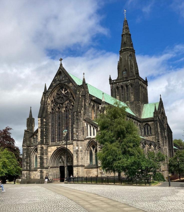 The Glasgow Cathedral - Scotland. 50 safest countries around the world