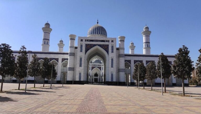 The Grand Mosque in Dushanbe. Tajikistan, the Smallest Country in Central Asia