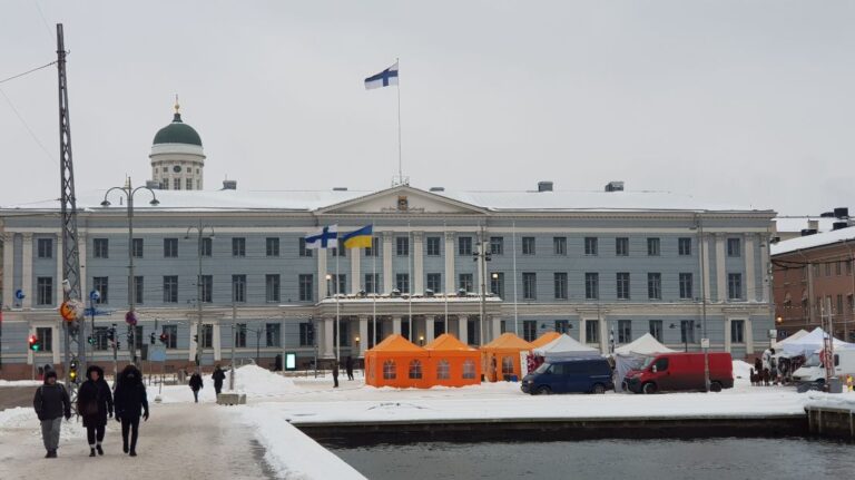 The Helsinki City Hall. Finland is the happiest country on earth