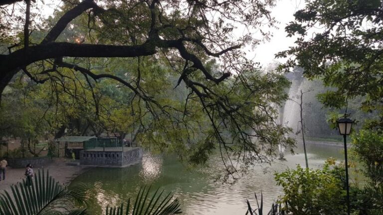 The Lodi Garden Lake. India, the most populated country on earth