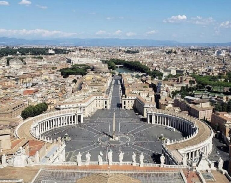 The St. Peter’s Basilica and Dome - Vatican City. 50 safest countries around the world