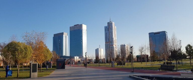 The Tashkent City Park. Uzbekistan, the country in the heart of Central Asia