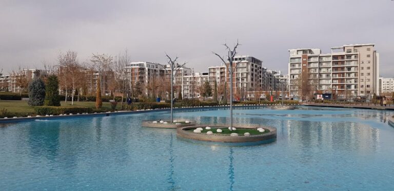 The Tashkent City Park. Uzbekistan, the country in the heart of Central Asia