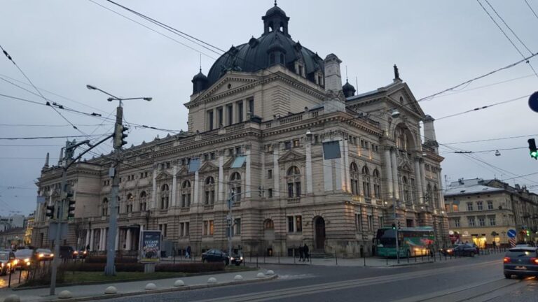 The back view of the Opera House. Ukraine, the breadbasket of Europe