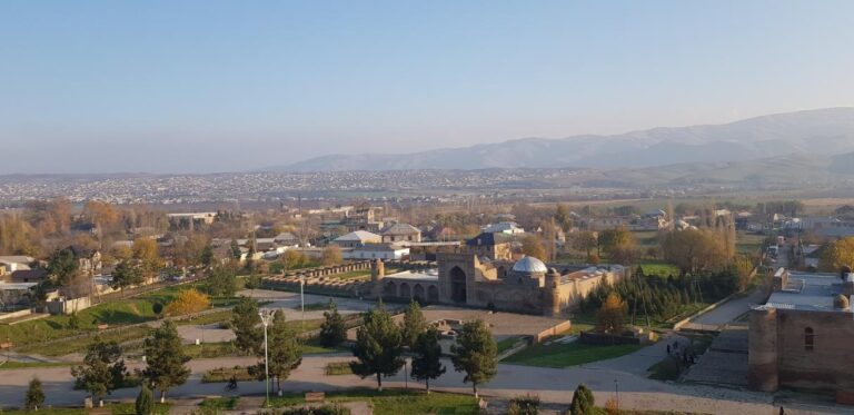 The view from Hisor Fortress . Tajikistan, the Smallest Country in Central Asia