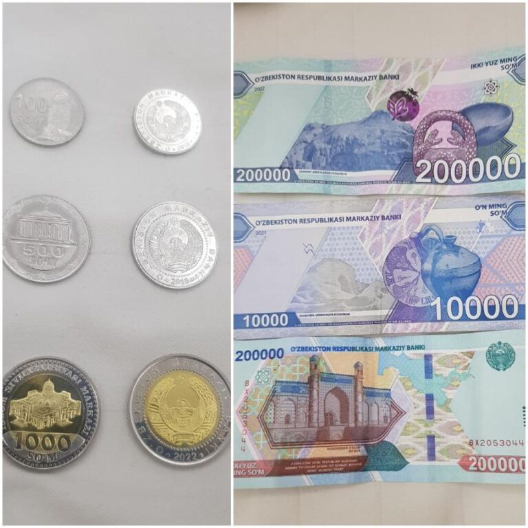 Uzbekistan money...less than USD 70.00 and you are a millionaire. Uzbekistan, the country in the heart of Central Asia