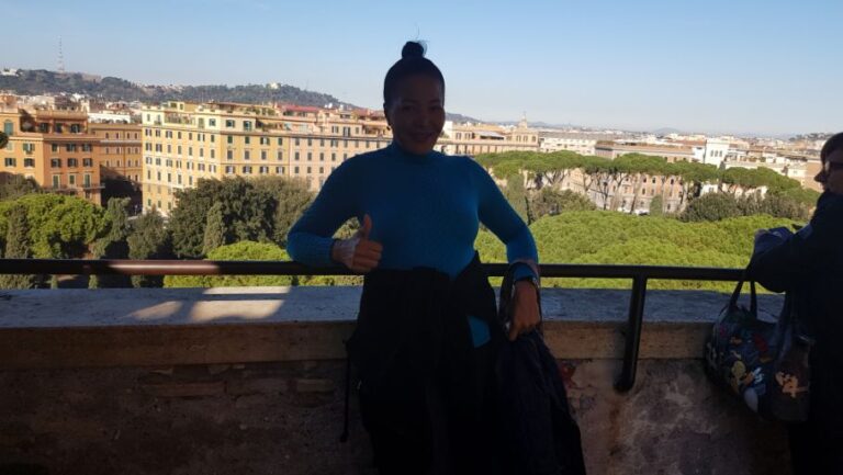 at the top of the castel Sant'Angelo.. Touched by an Angel or Ghost in the Vatican